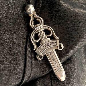 Authentic CHROME HEARTS Dagger Pendant